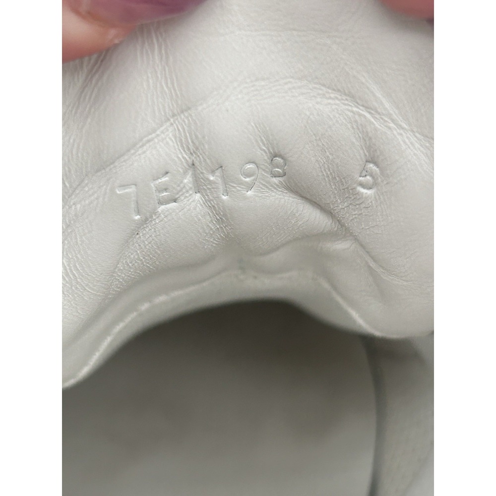 Fendi White Leather Sneakers with Brown FF Logo Strap - Picture 8 of 11